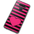 Polka Dots and Stripes Heart in Pink LG K51/Q51 Clear Case