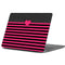 Polka Dots and Stripes Heart in Pink Apple MacBook Pro 13-inch Skin