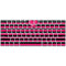 Polka Dots and Stripes Heart in Pink Magic Keyboard Skin