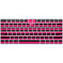 Polka Dots and Stripes Heart in Pink Magic Keyboard Skin