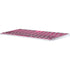 Polka Dots and Stripes Heart in Pink Magic Keyboard Skin