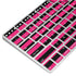 Polka Dots and Stripes Heart in Pink Magic Keyboard Skin