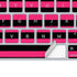 Polka Dots and Stripes Heart in Pink Magic Keyboard Skin