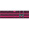 Polka Dots and Stripes Heart in Pink Magic Keyboard with Numeric Keypad Skin