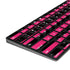 Polka Dots and Stripes Heart in Pink Magic Keyboard with Numeric Keypad Skin