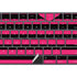 Polka Dots and Stripes Heart in Pink Magic Keyboard with Numeric Keypad Skin