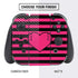 Polka Dots and Stripes Heart in Pink Nintendo Switch Bundle Skin