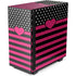 Polka Dots and Stripes Heart in Pink NZXT H510 Compact ATX Mid-Tower Case Skin
