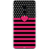 Polka Dots and Stripes Heart in Pink OnePlus 7 Pro Skin