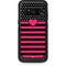 Polka Dots and Stripes Heart in Pink Otterbox Commuter Galaxy Skin