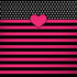 Polka Dots and Stripes Heart in Pink Surface Book 2 13.5in Skin