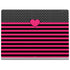Polka Dots and Stripes Heart in Pink Surface Book 2 15in Skin