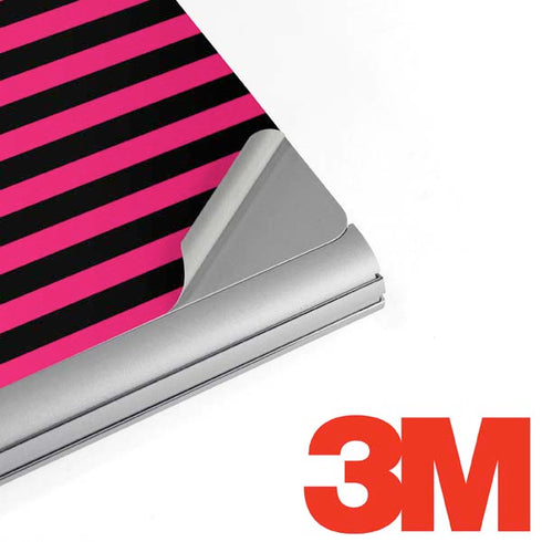 Polka Dots and Stripes Heart in Pink Surface Book 2 15in Skin