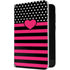 Polka Dots and Stripes Heart in Pink Surface Duo Skin