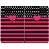 Polka Dots and Stripes Heart in Pink Surface Duo Skin