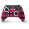 Polka Dots and Stripes Heart in Pink Xbox One S Controller Skin