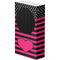 Polka Dots and Stripes Heart in Pink Xbox Series S Console Skin
