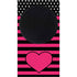 Polka Dots and Stripes Heart in Pink Xbox Series S Console Skin
