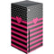 Polka Dots and Stripes Heart in Pink Xbox Series X Console Skin