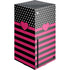 Polka Dots and Stripes Heart in Pink Xbox Series X Console Skin
