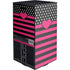 Polka Dots and Stripes Heart in Pink Xbox Series X Console Skin
