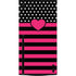 Polka Dots and Stripes Heart in Pink Xbox Series X Console Skin