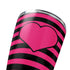 Polka Dots and Stripes Heart in Pink Yeti 20oz Tumbler Skin