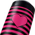 Polka Dots and Stripes Heart in Pink Yeti Colster Can Insulator Skin