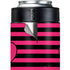 Polka Dots and Stripes Heart in Pink Yeti Colster Can Insulator Skin