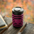 Polka Dots and Stripes Heart in Pink Yeti Colster Can Insulator Skin