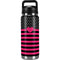 Polka Dots and Stripes Heart in Pink YETI Rambler 26oz Bottle Skin