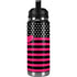 Polka Dots and Stripes Heart in Pink YETI Rambler 26oz Bottle Skin