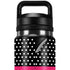 Polka Dots and Stripes Heart in Pink YETI Rambler 26oz Bottle Skin