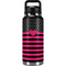 Polka Dots and Stripes Heart in Pink YETI Rambler 36oz Bottle Skin