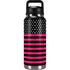 Polka Dots and Stripes Heart in Pink YETI Rambler 36oz Bottle Skin
