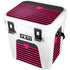 Polka Dots and Stripes Heart in Pink YETI Roadie 24 Hard Cooler Skin