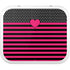 Polka Dots and Stripes Heart in Pink YETI Roadie 24 Hard Cooler Skin