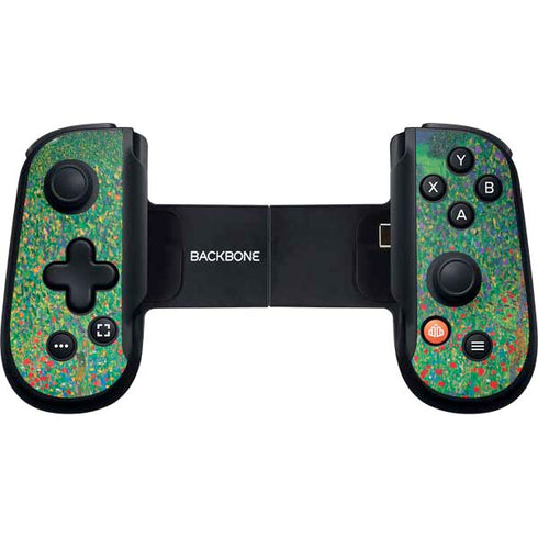Poppy Field by Gustav Klimt Backbone One for iPhone Game Controller Skin