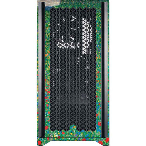 Gustav Klimt Poppy Field Corsair 4000D Tempered Glass Mid-Tower ATX Case Skin