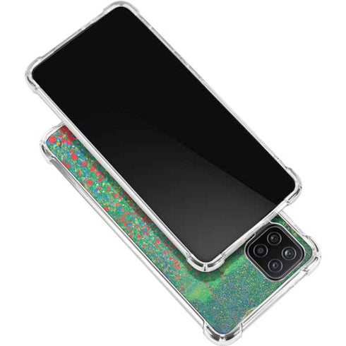 Gustav Klimt Poppy Field Galaxy A12 Clear Case