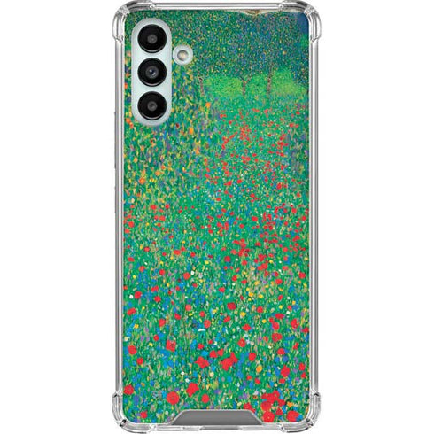 Gustav Klimt Poppy Field Galaxy A13 5G Clear Case