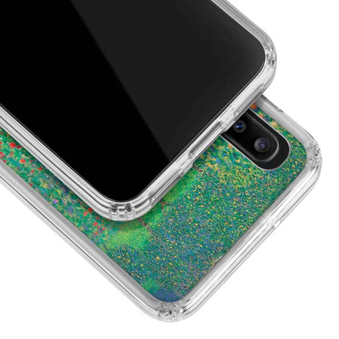 Gustav Klimt Poppy Field Galaxy A30 Clear Case
