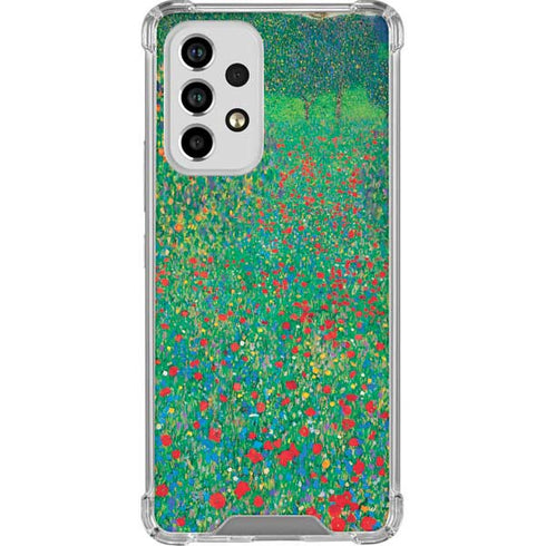 Gustav Klimt Poppy Field Galaxy A33 5G Clear Case