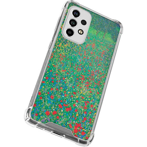 Gustav Klimt Poppy Field Galaxy A53 5G Clear Case