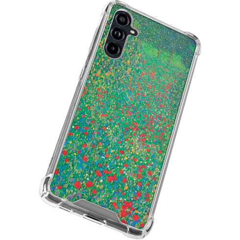 Poppy Field by Gustav Klimt Galaxy A54 5G Clear Case