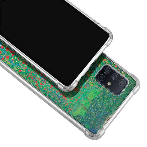Gustav Klimt Poppy Field Galaxy A71 5G Clear Case