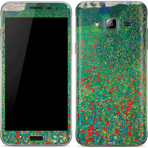 Gustav Klimt Poppy Field Galaxy J3 Skin