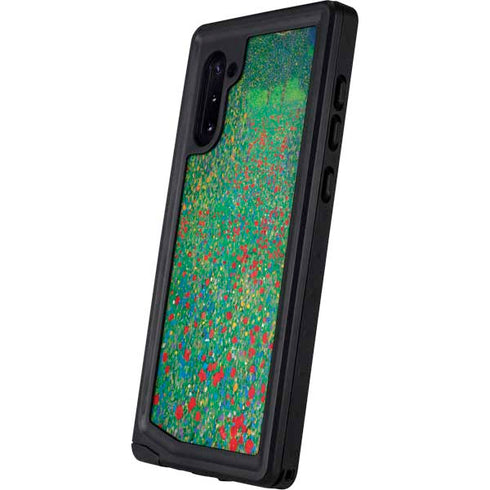 Gustav Klimt Poppy Field Galaxy Note 10 Waterproof Case