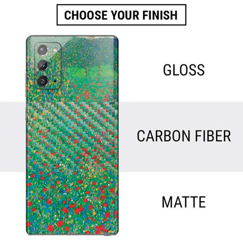Gustav Klimt Poppy Field Galaxy Note20 5G Skin
