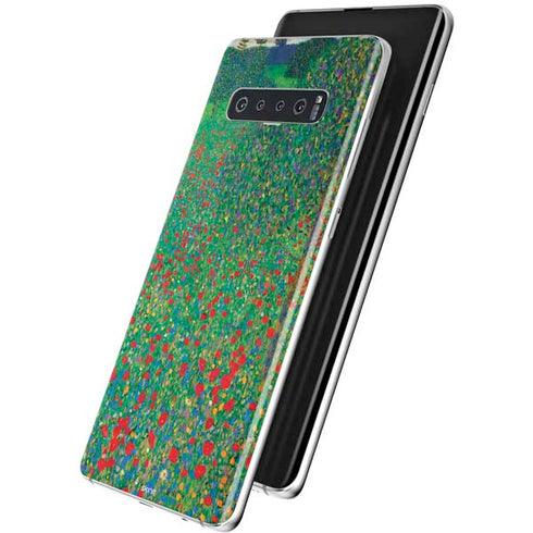 Gustav Klimt Poppy Field Galaxy S10 Skin